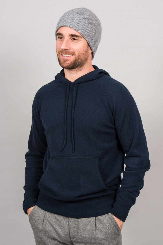 1868 Cashmere Hoodie in Navy