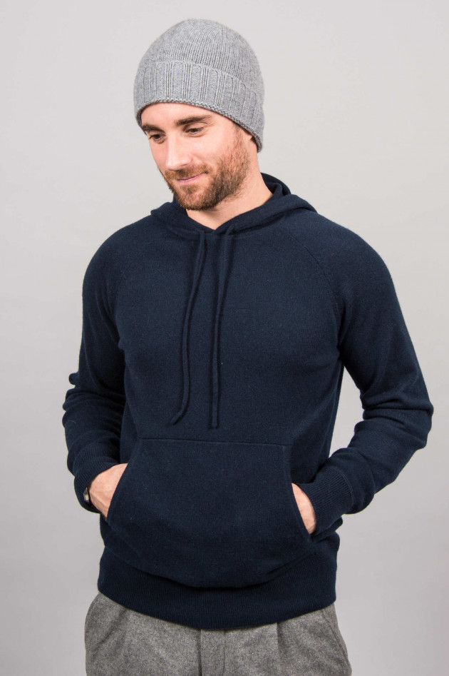 1868 Cashmere Hoodie in Navy