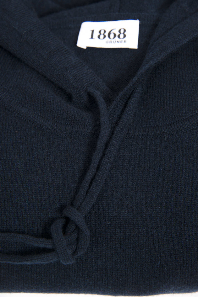 1868 Cashmere Hoodie in Navy