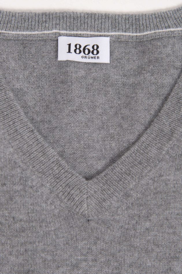 1868 Cashmere Pullover in Hellgrau