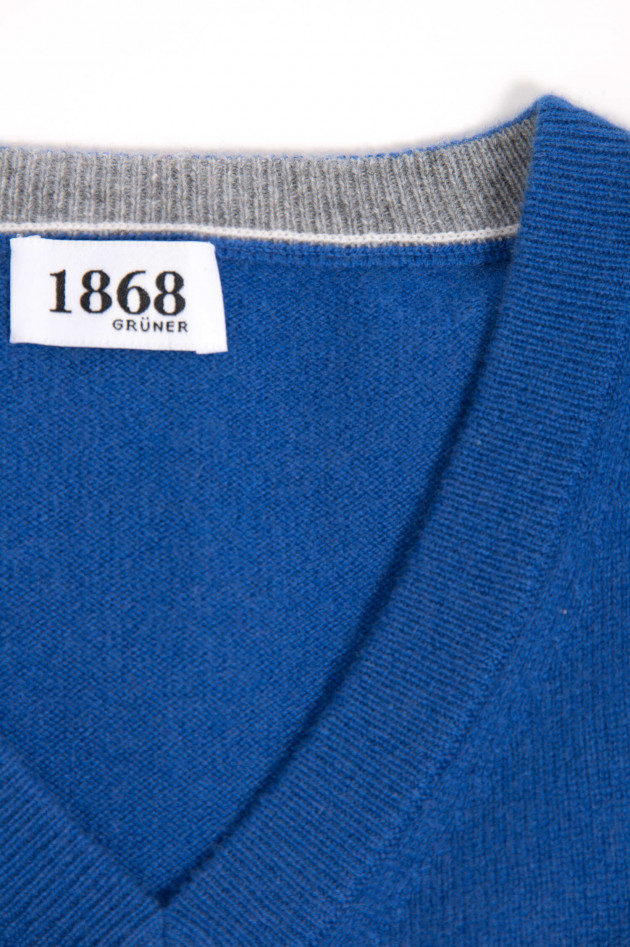 1868 Cashmere Pullover in Königsblau