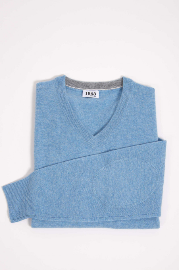 1868 Cashmere Pullover in Hellblau