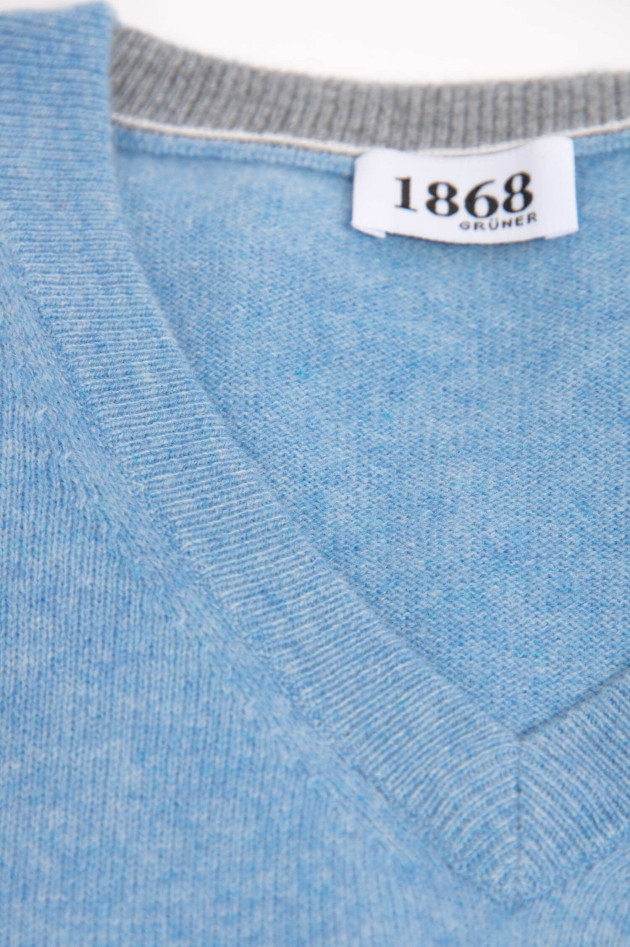 1868 Cashmere Pullover in Hellblau