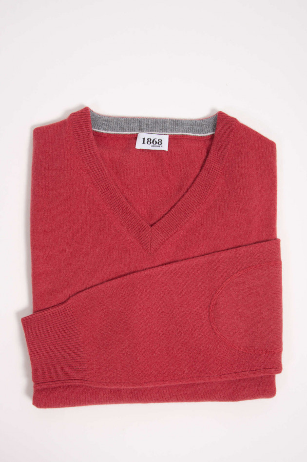 1868 Cashmere Pullover in Rot