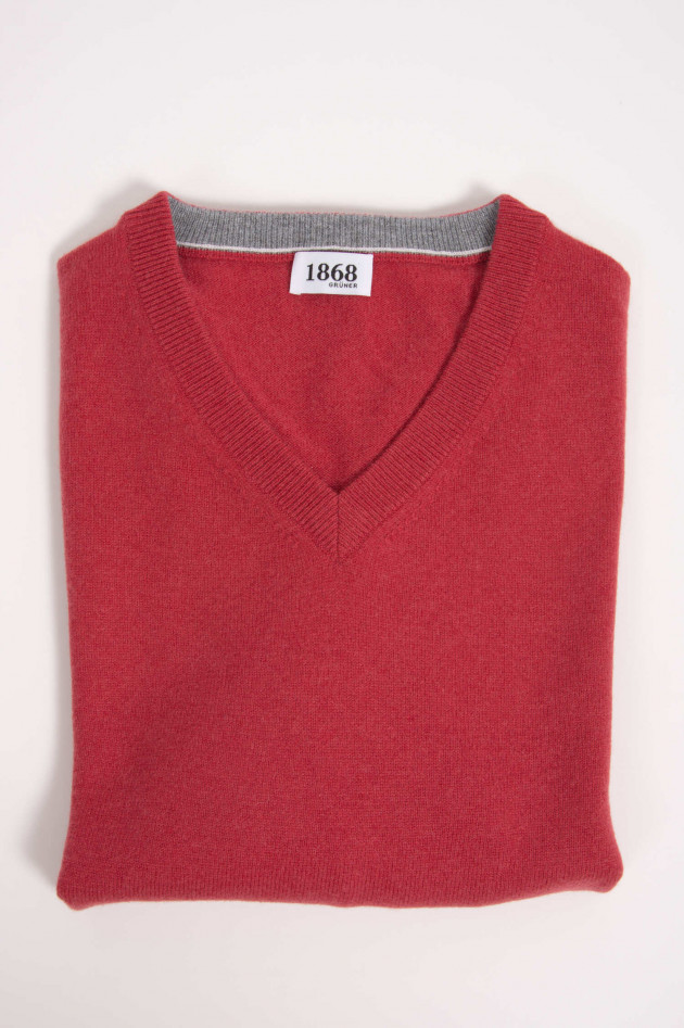 1868 Cashmere Pullover in Rot