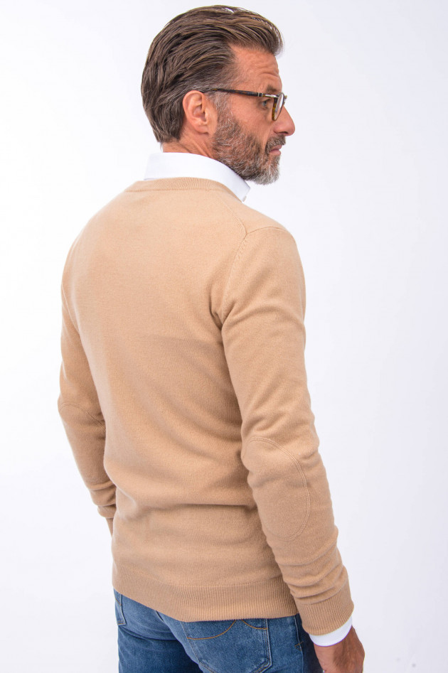 1868 Cashmere Pullover V-Neck in Taupe