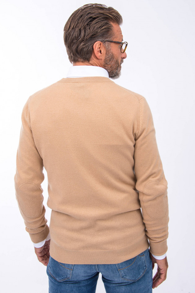 1868 Cashmere Pullover V-Neck in Taupe