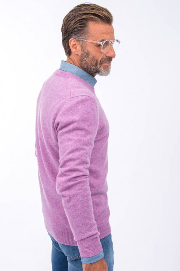 1868 Cashmere Pullover V-Neck in Flieder