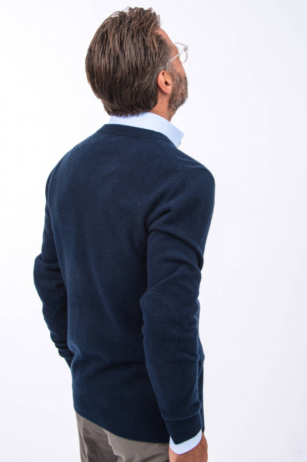 1868 Cashmere Pullover V-Neck in Navy