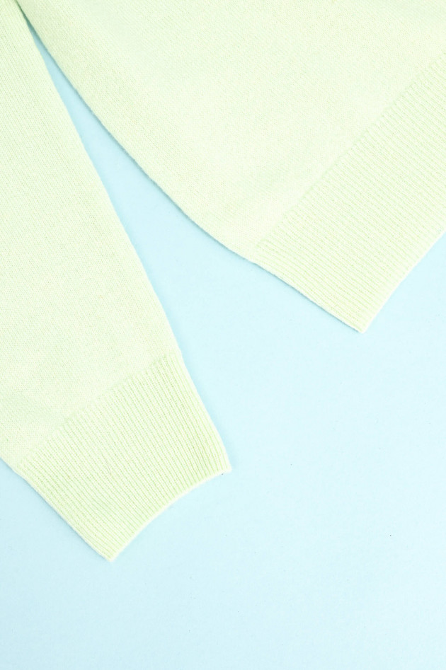 1868 Cashmere Pullover mit V-Ausschnitt in Mint