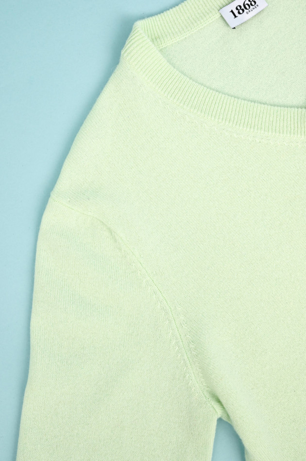 1868 Cashmere Pullover mit V-Ausschnitt in Mint