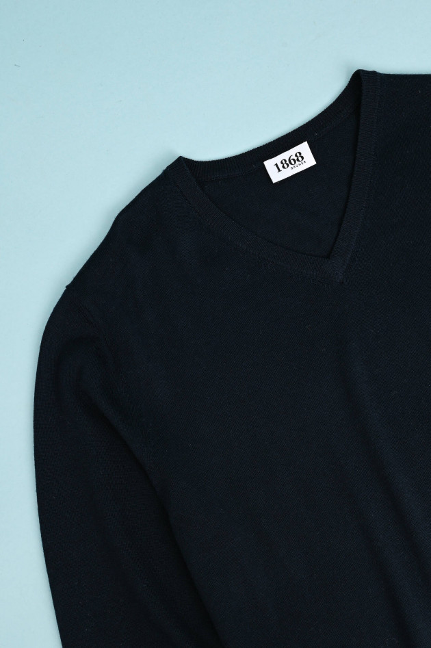 1868 Merino Pullover in Navy