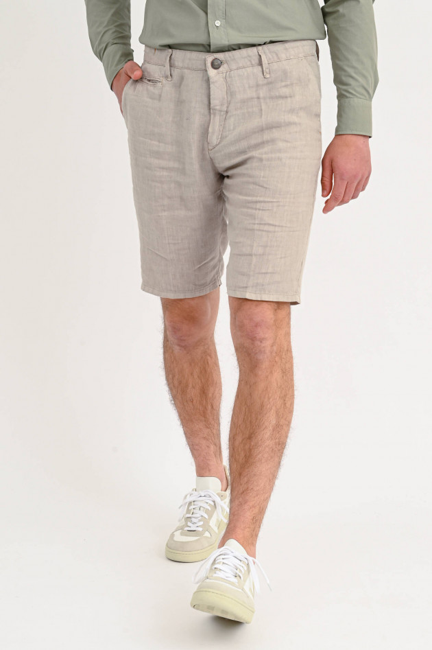 1868 Leinenshorts in Beige