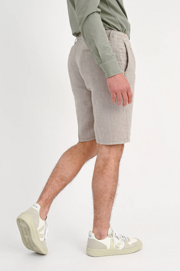 1868 Leinenshorts in Beige