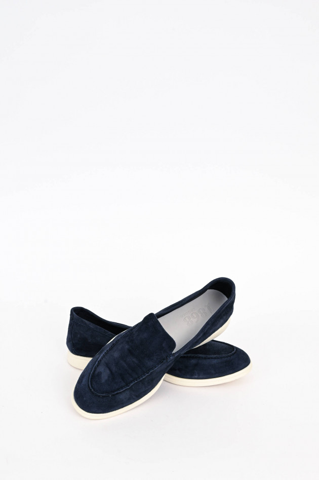 1868 Loafer aus Veloursleder in Navy