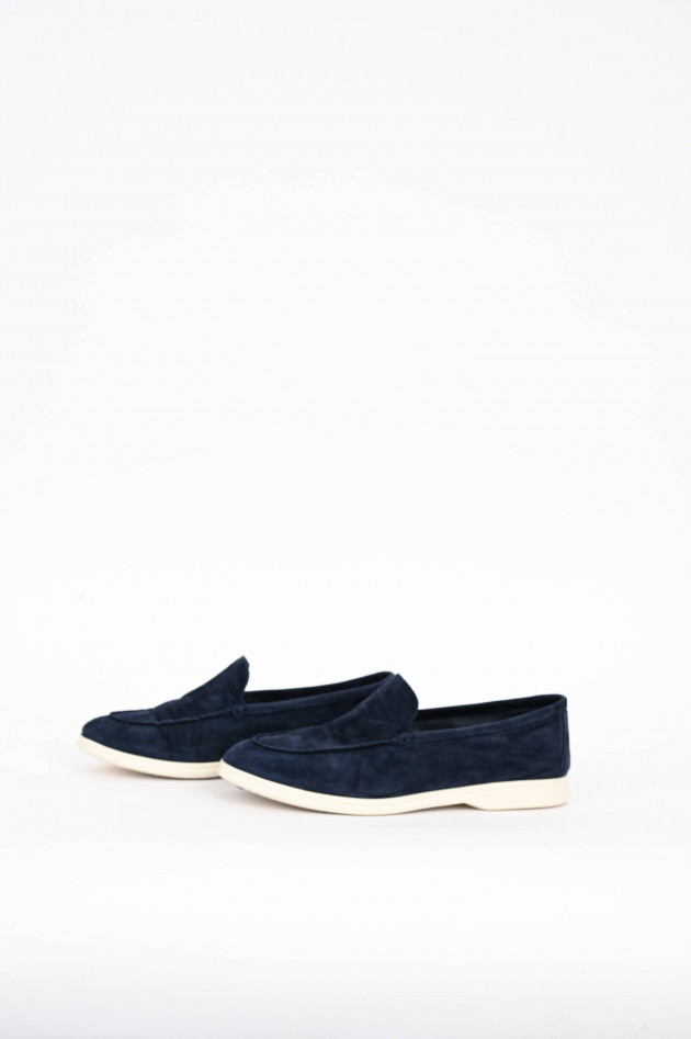 1868 Loafer aus Veloursleder in Navy