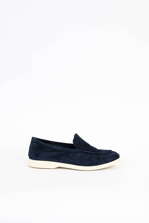 1868 Loafer aus Veloursleder in Navy