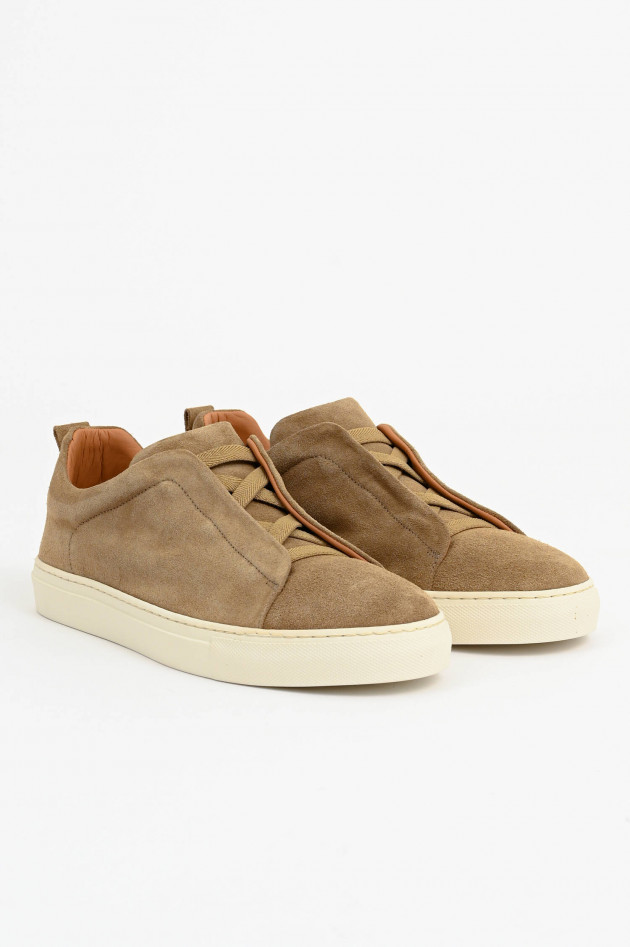 1868 Veloursleder Sneaker in Beige