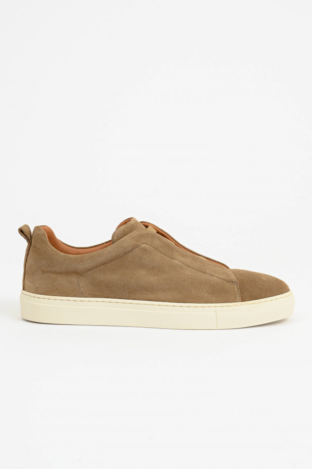 1868 Veloursleder Sneaker in Beige