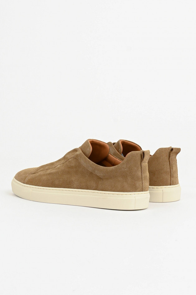 1868 Veloursleder Sneaker in Beige