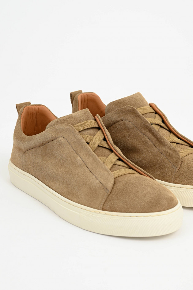 1868 Veloursleder Sneaker in Beige