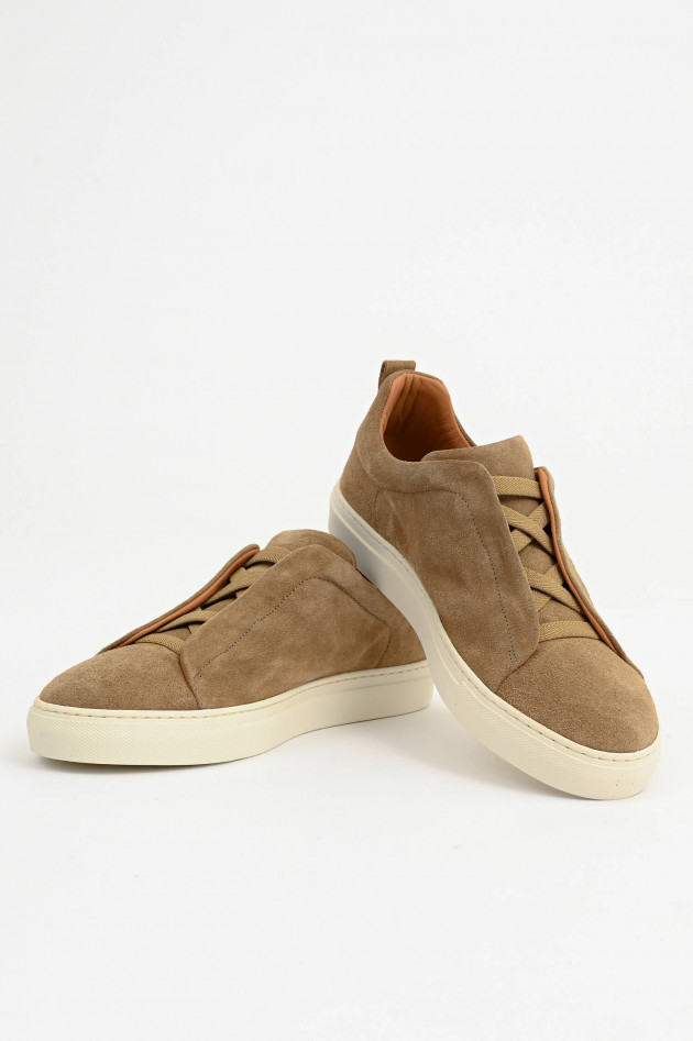 1868 Veloursleder Sneaker in Beige