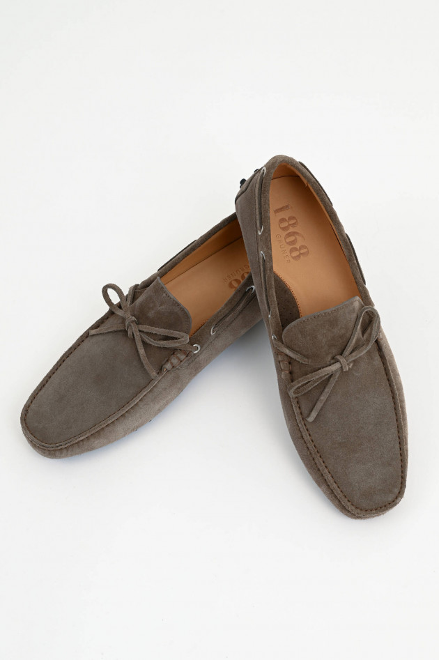 1868 Veloursleder Loafer in Braun