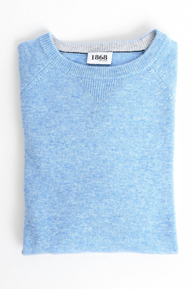 1868 Cashmere Sweater in Hellblau