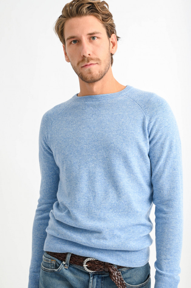 1868 Cashmere Sweater in Hellblau