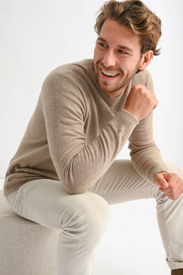 1868 Cashmere Sweater in Taupe