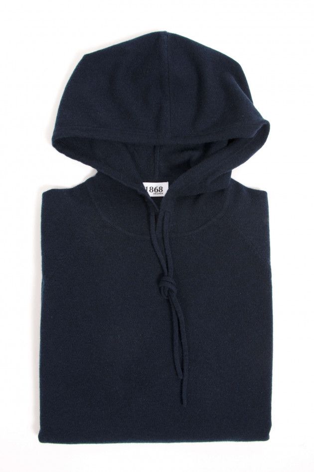 1868 Cashmere Hoodie in Navy