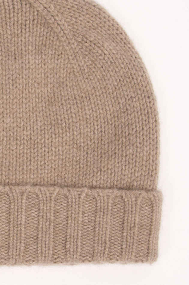 1868 Cashmere Mütze in Beige