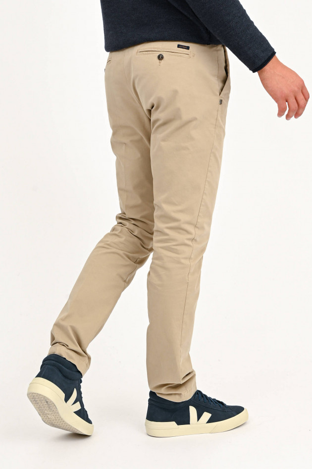 40Weft Chino LENNY aus Baumwolle in Sand