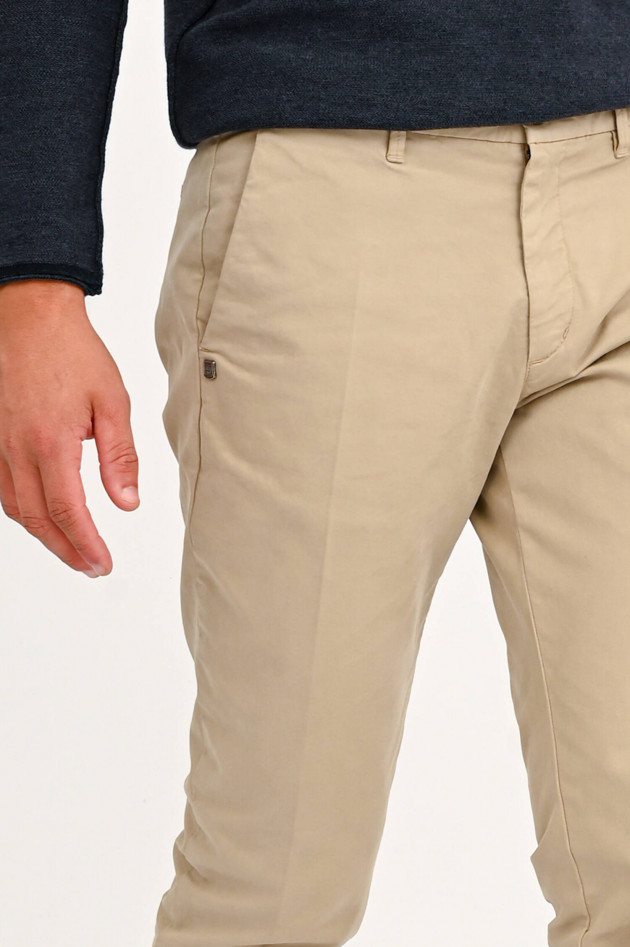 40Weft Chino LENNY aus Baumwolle in Sand