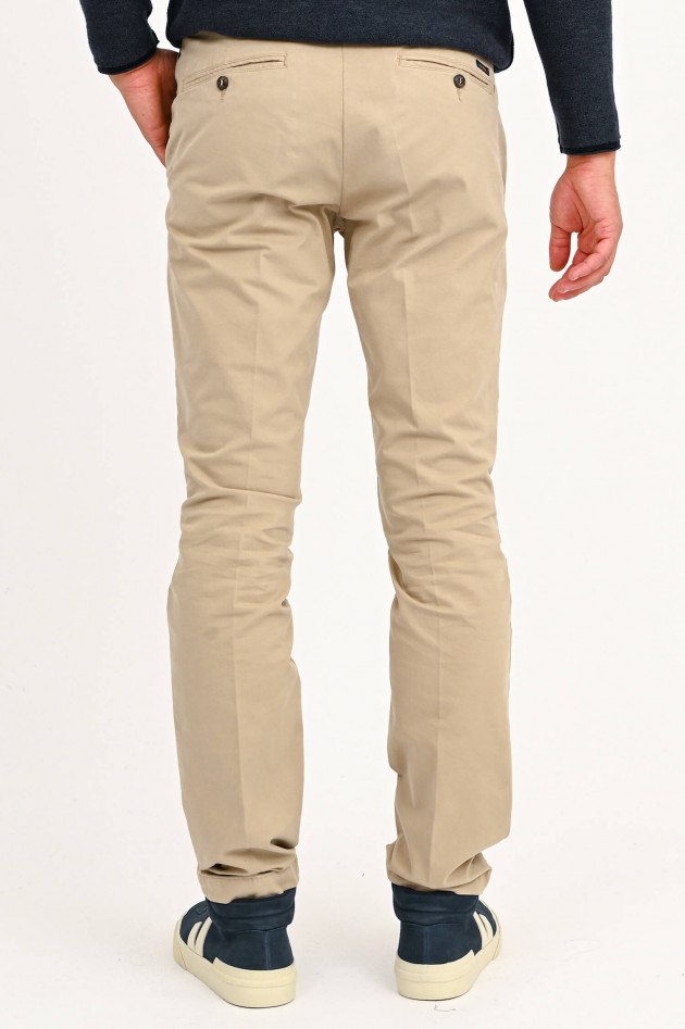 40Weft Chino LENNY aus Baumwolle in Sand