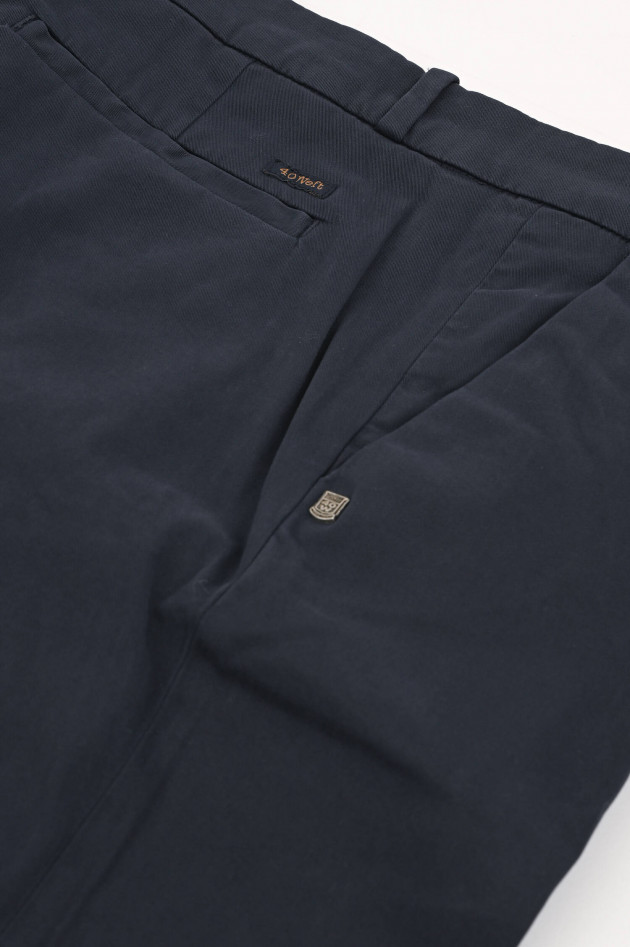 40Weft Baumwollmix Chino in Navy