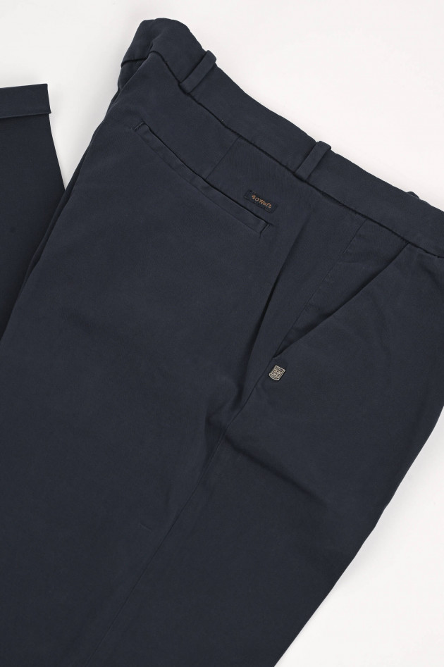 40Weft Baumwollmix Chino in Navy