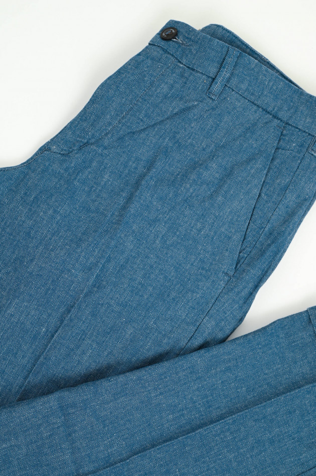 40Weft Denim-Chino LENNY in Blau