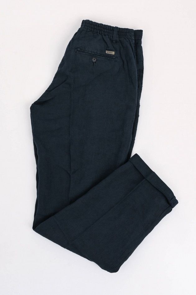 40Weft Chino COACH aus Leinen in Navy