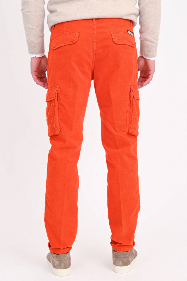 40Weft Cargohose aus Cord in Burned Orange