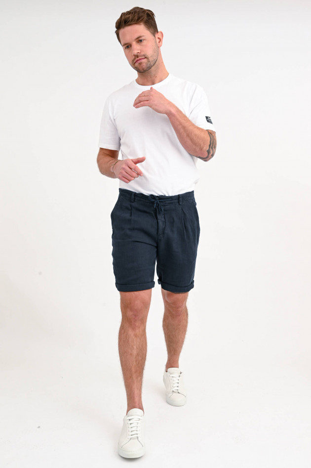 40Weft Leinen-Shorts COACHBE in Navy