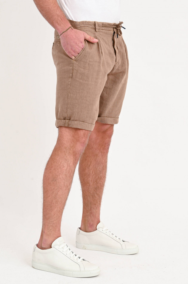 40Weft Leinen-Shorts COACHBE in Camel