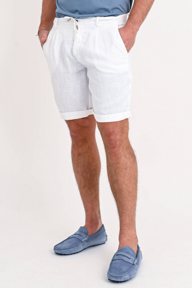 40Weft Leinen-Shorts COACHBE in Weiß