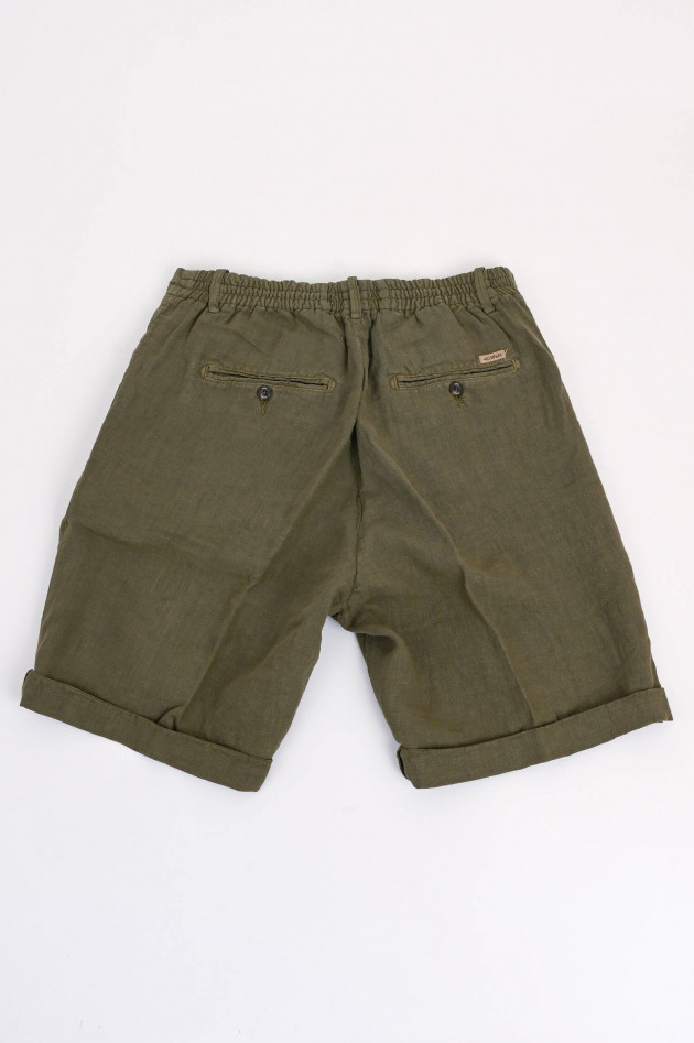 40Weft Leinen-Shorts COACHBE in Oliv