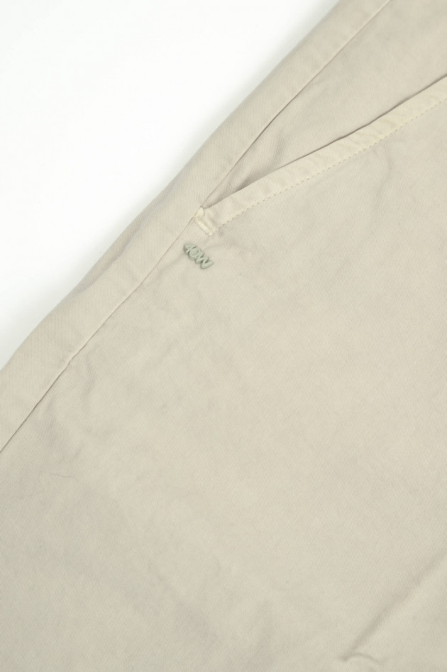 40Weft aumwoll-Bermuda in Hellbeige