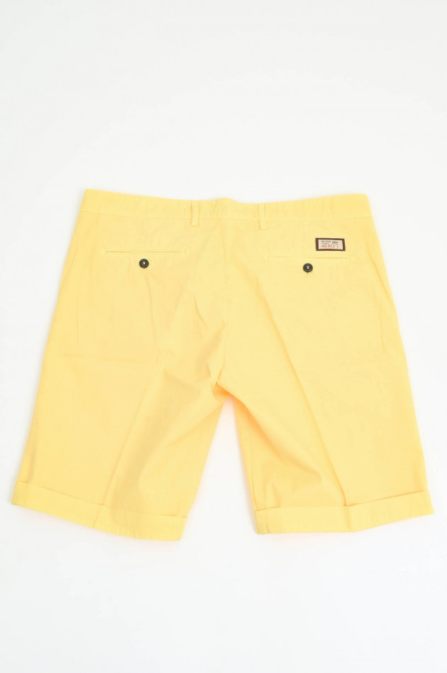 40Weft Baumwoll-Bermuda in Gelb