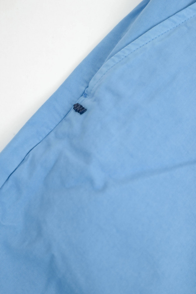 40Weft Baumwoll-Bermuda in Blau