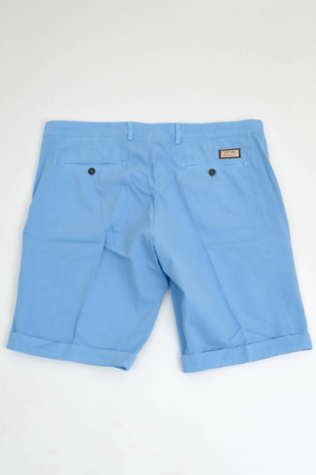 40Weft Baumwoll-Bermuda in Blau