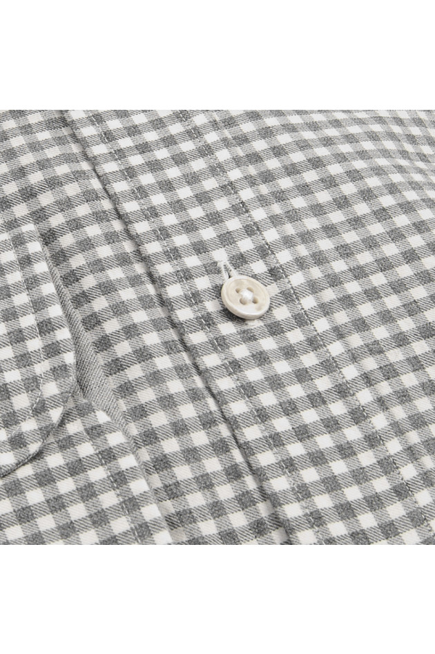 Hackett London Baumwollhemd Slimfit Grau