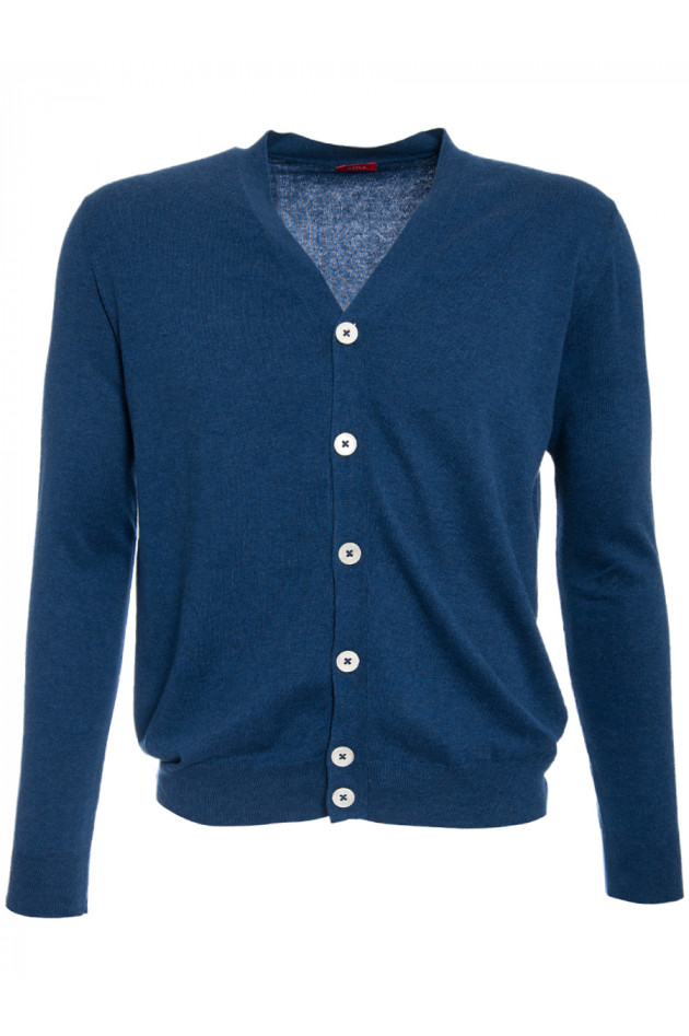 Strickjacke Blau